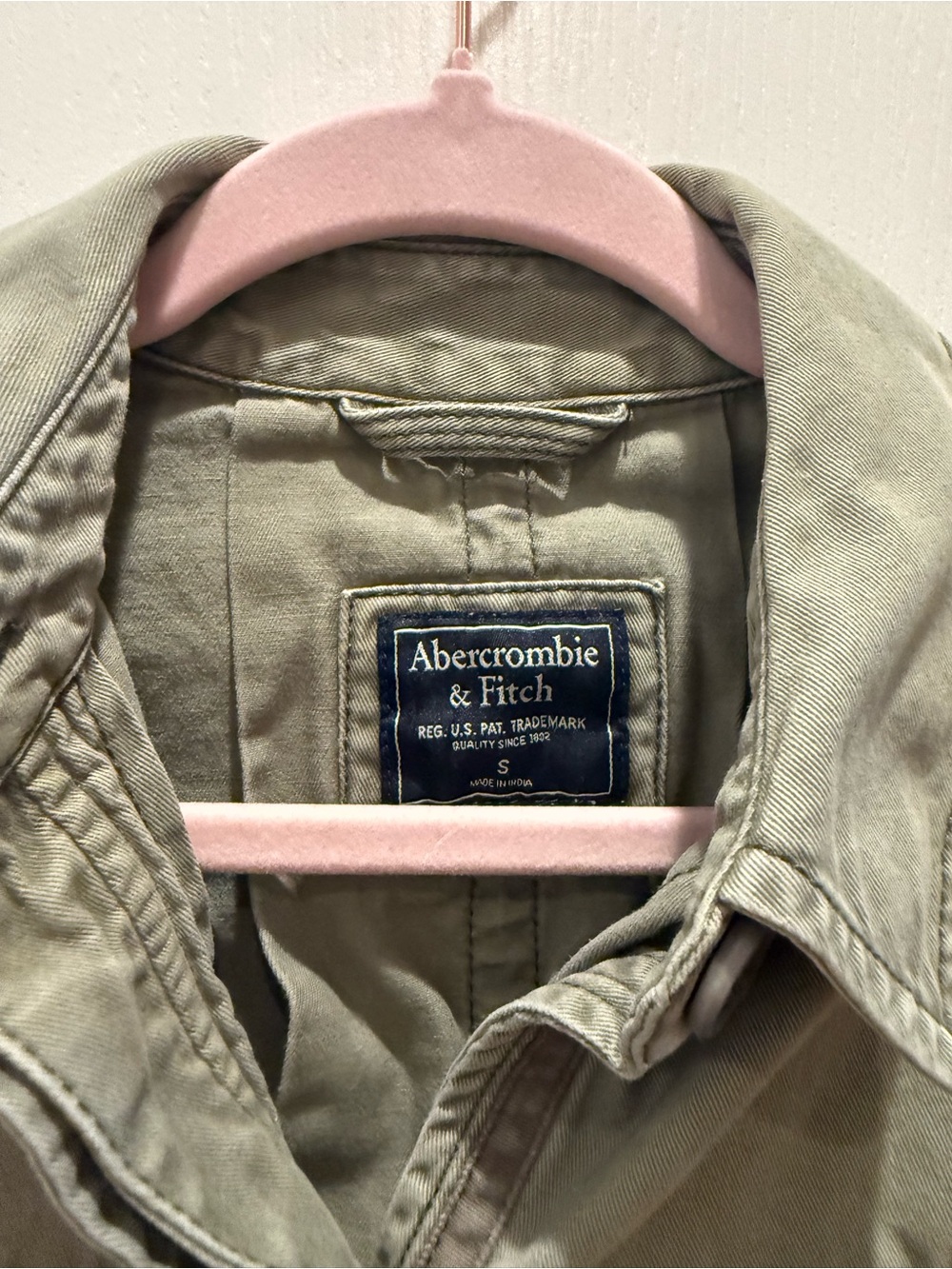 Abercrombie & Fitch Olive Utility Military Field Jacket - Picture 2 of 9